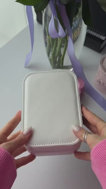 Compact Makeup Vanity With LED Mirror