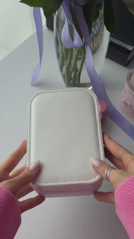 Compact Makeup Vanity With LED Mirror